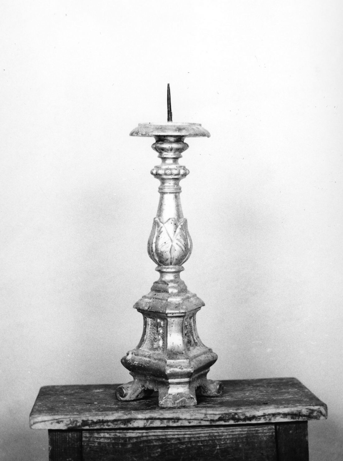 Sacro Cuore di Gesù (candeliere d'altare) - bottega toscana (sec. XIX)