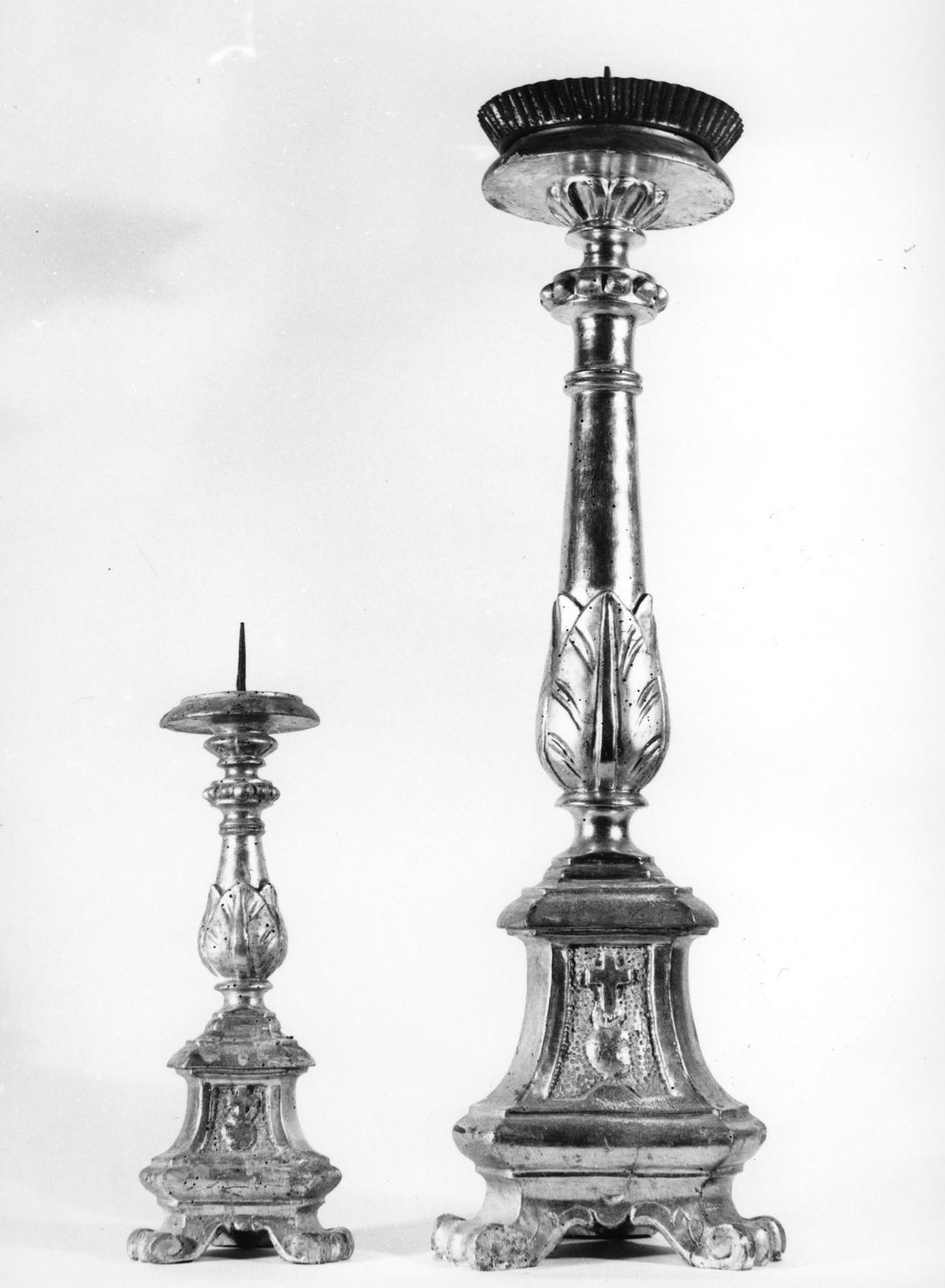 Sacro Cuore di Gesù (candeliere d'altare, serie) - bottega toscana (sec. XIX)