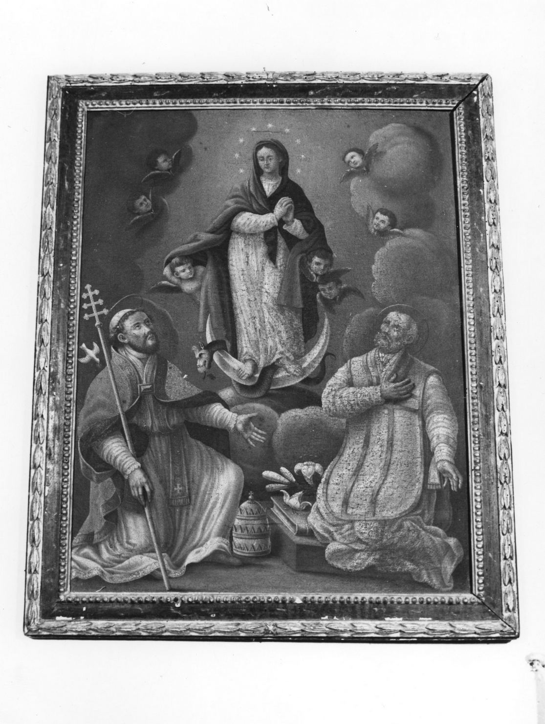 Immacolata Concezione e santi (dipinto) - bottega toscana (sec. XVIII)