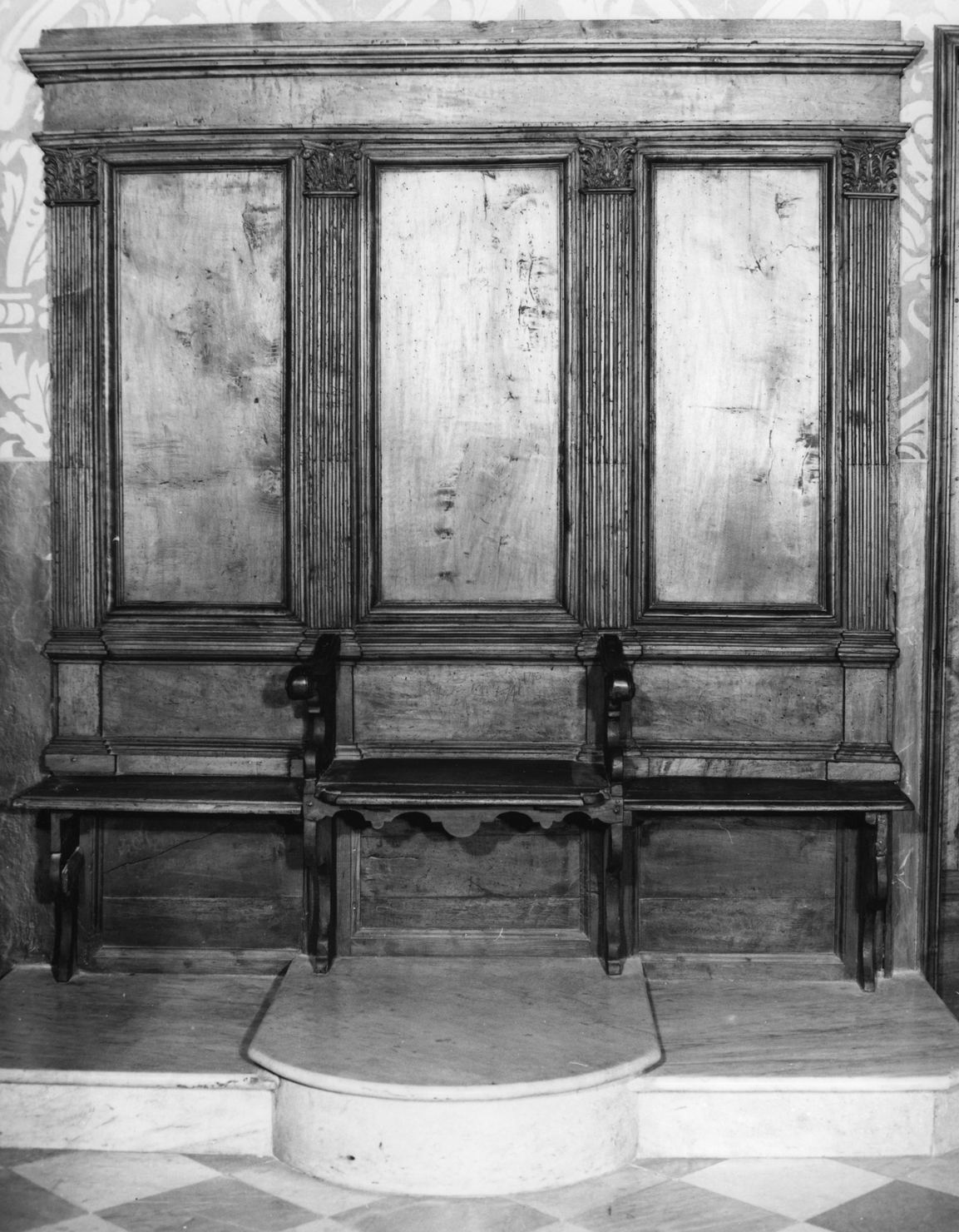 sedile - bottega toscana (fine/inizio secc. XVIII/ XIX)