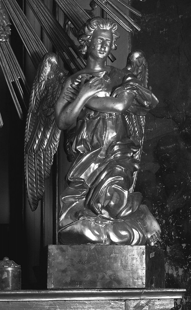 angelo orante (statua, elemento d'insieme) di Pocaterra Giuseppe (sec. XIX)