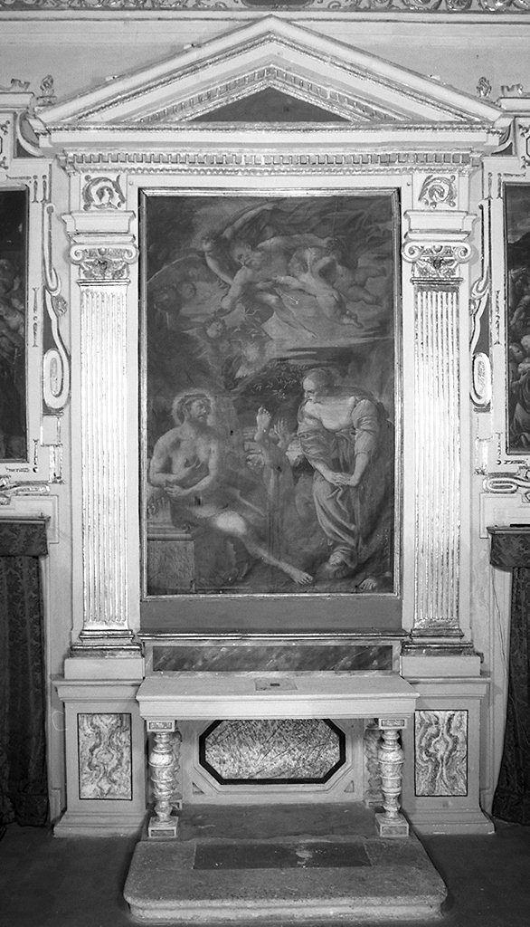 Giobbe deriso dalla moglie (dipinto) di Vanni Raffaello (sec. XVII)