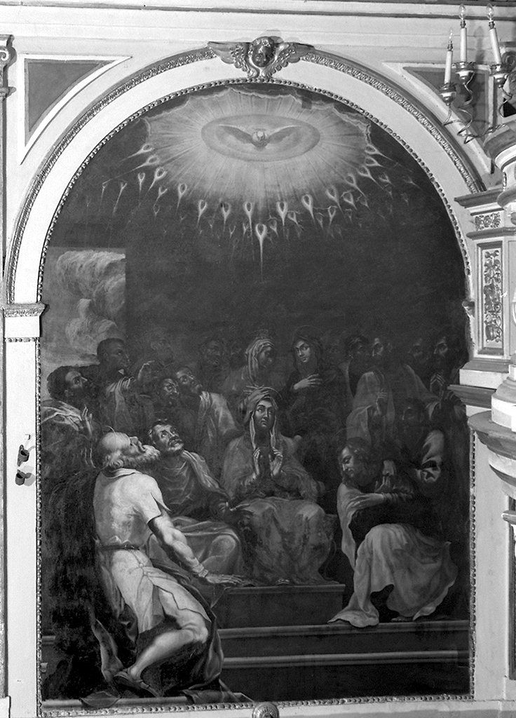 Pentecoste (dipinto, elemento d'insieme) di Salimbeni Simondio (sec. XVII)