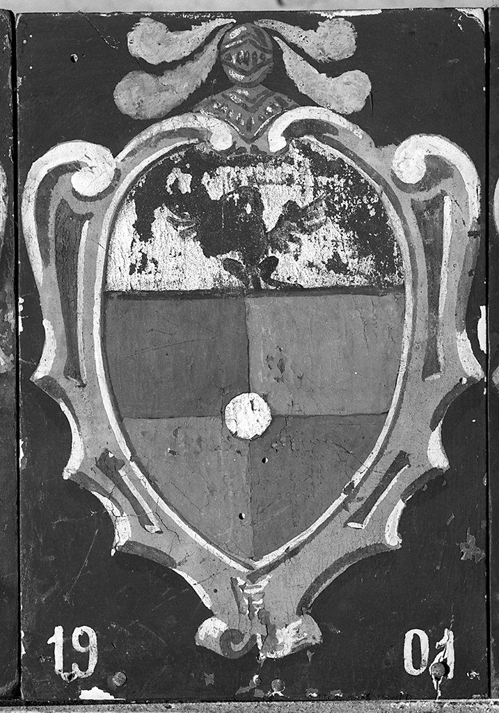 stemma gentilizio della famiglia Rosini (dipinto) - ambito senese (sec. XX)