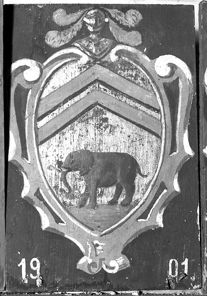 stemma gentilizio (dipinto) - ambito senese (sec. XX)