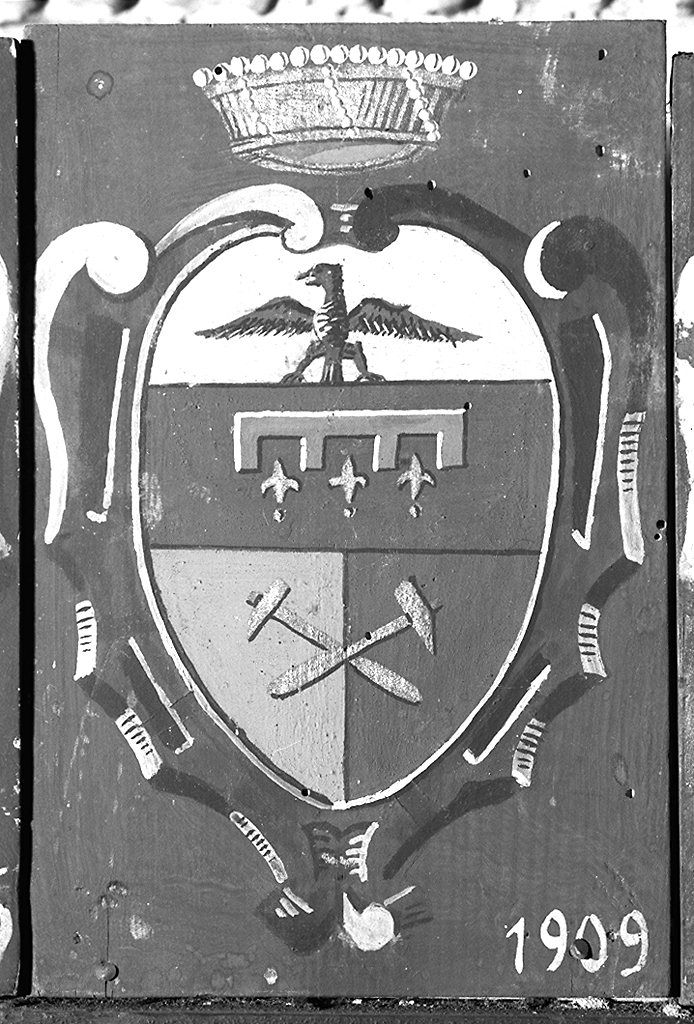 stemma gentilizio della famiglia Sergardi (dipinto) - ambito senese (sec. XX)