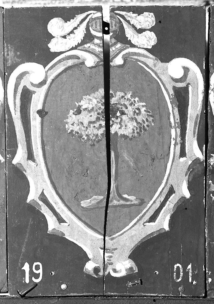 stemma gentilizio (dipinto) - ambito senese (sec. XX)