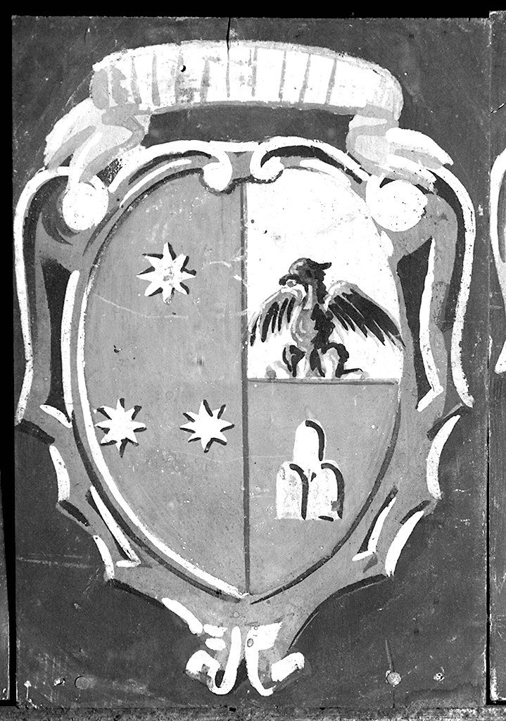 stemma gentilizio della famiglia Viscioni (dipinto) - ambito senese (secc. XIX/ XX)