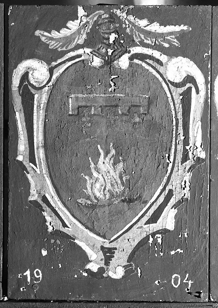 stemma gentilizio della famiglia Negrini (dipinto) - ambito senese (sec. XX)