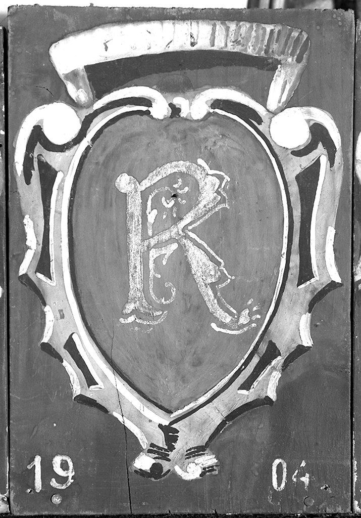 stemma gentilizio della famiglia Rugiadi (dipinto) - ambito senese (sec. XX)