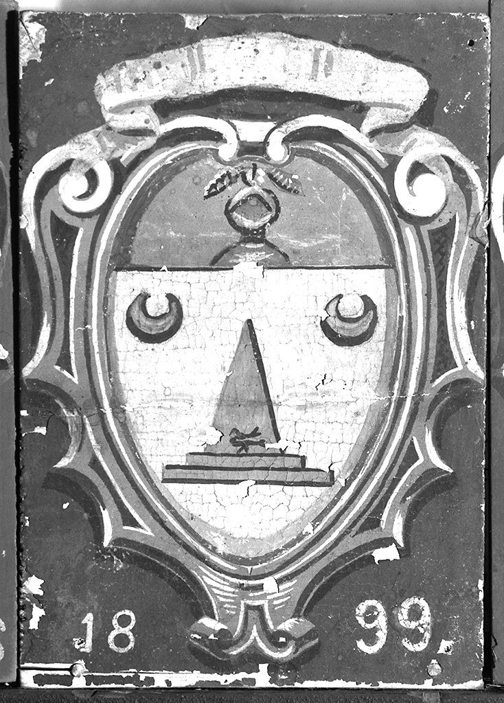 stemma gentilizio della famiglia Romei (dipinto) - ambito senese (sec. XIX)