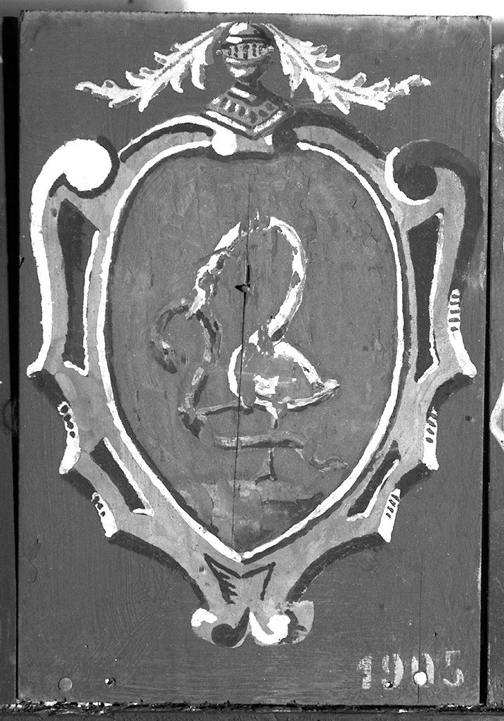 stemma gentilizio della famiglia Cicogna (dipinto) - ambito senese (sec. XX)