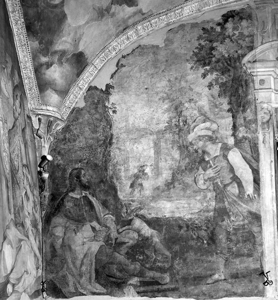 episodi della vita di san Rocco (dipinto, elemento d'insieme) di Manetti Rutilio (sec. XVII)