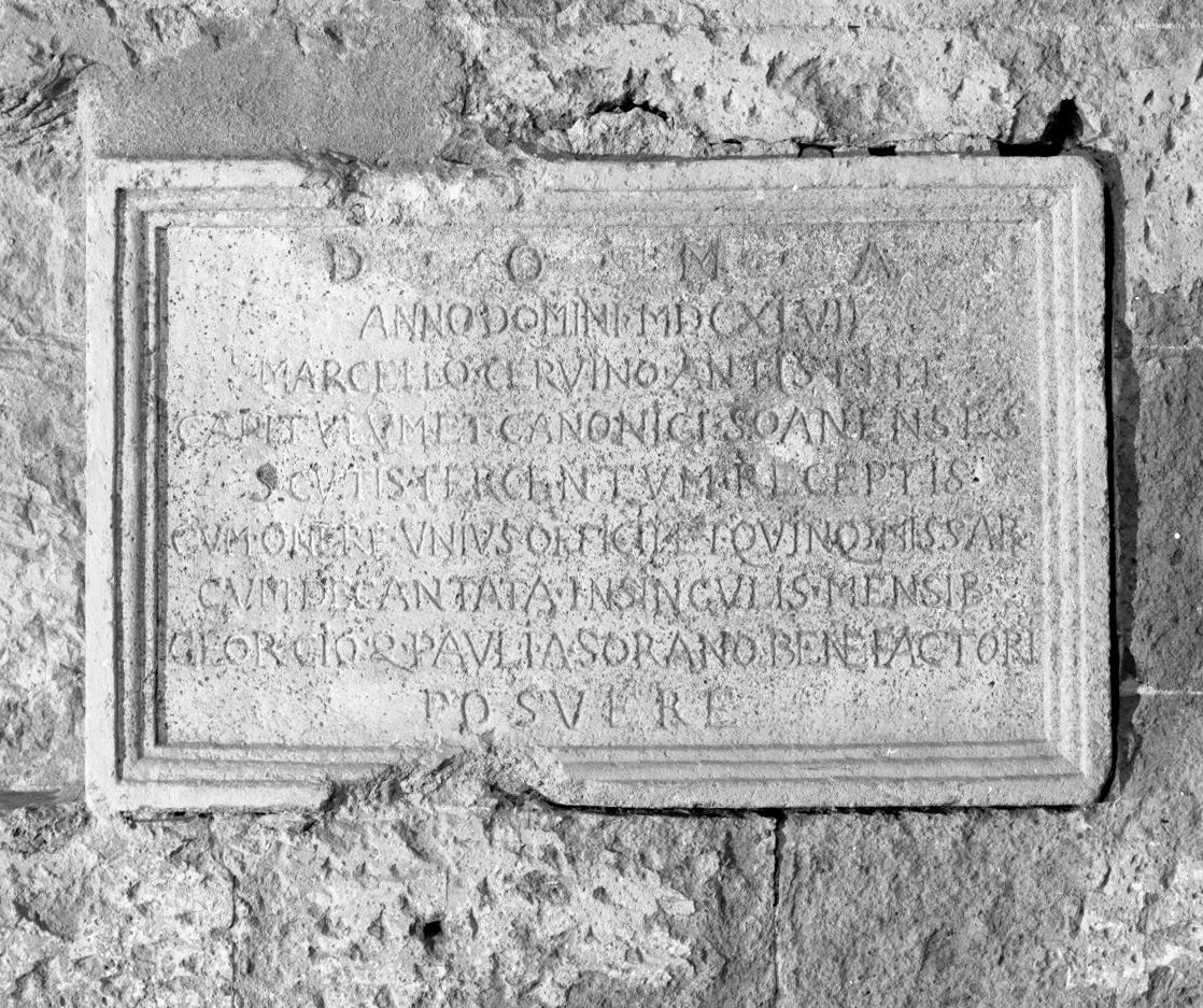 lapide - bottega toscana (sec. XVII)