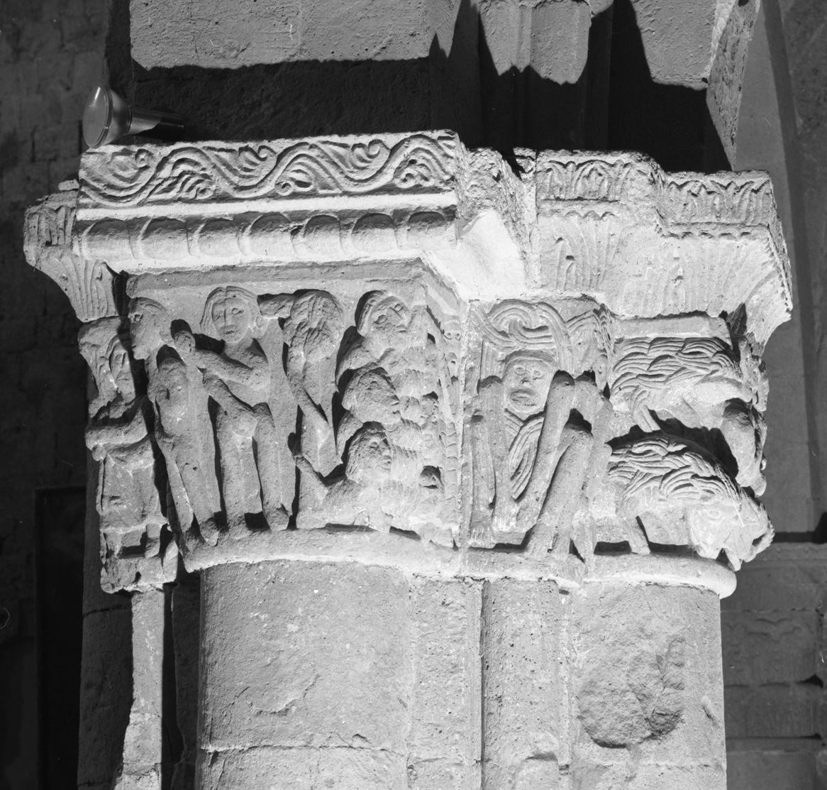 capitello - bottega italiana (sec. XII)