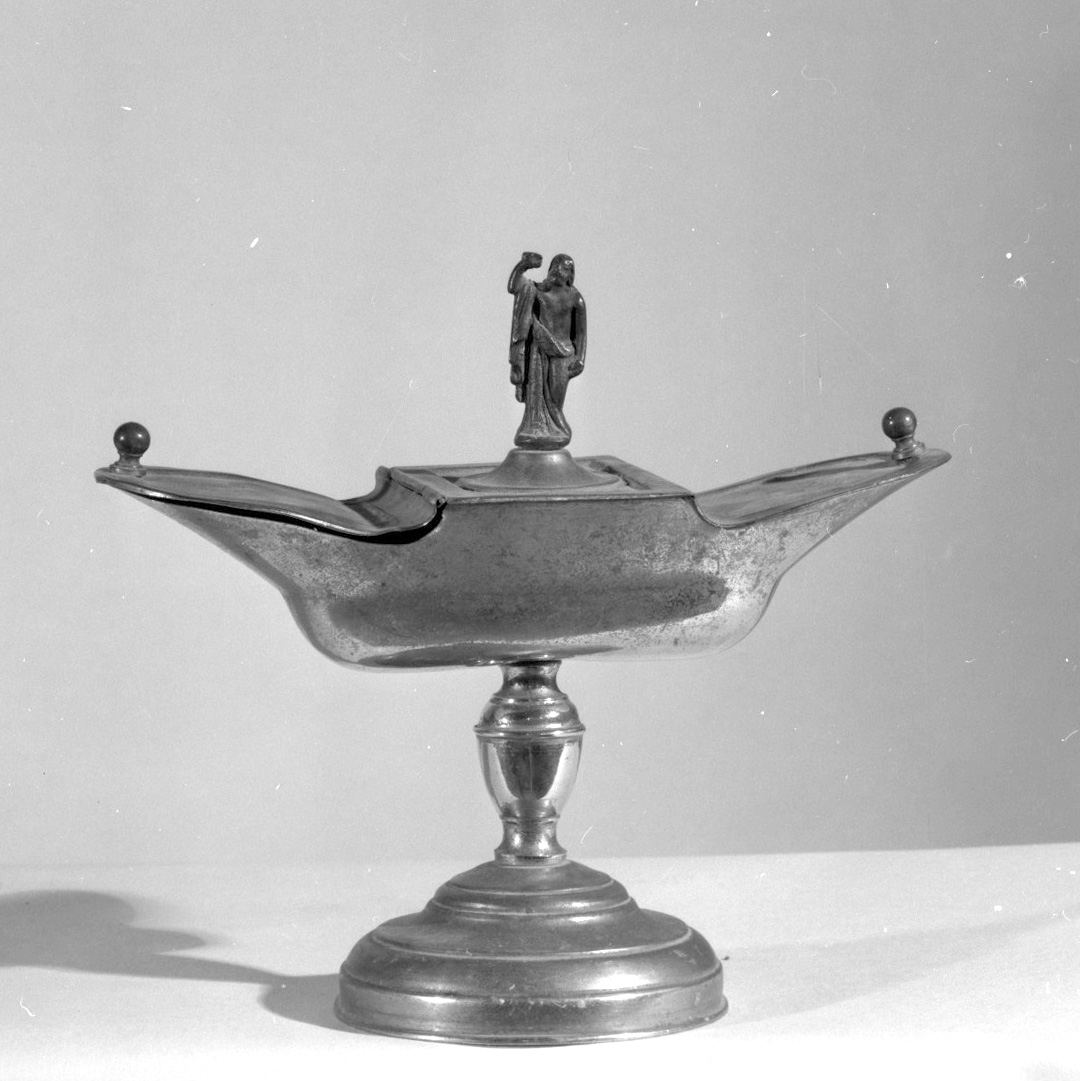navicella portaincenso - bottega toscana (sec. XX)