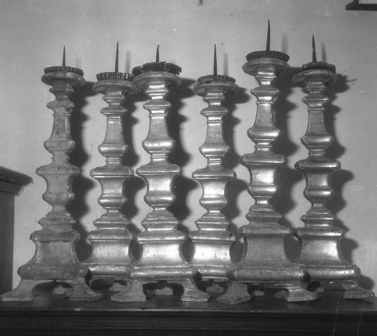 candeliere, serie - bottega toscana (sec. XVIII)