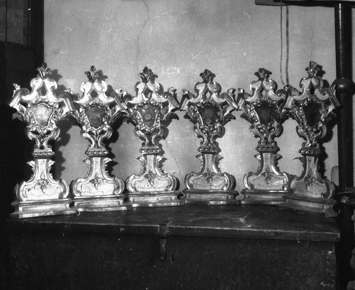 reliquiario, serie - bottega toscana (fine/inizio secc. XVII/ XVIII)