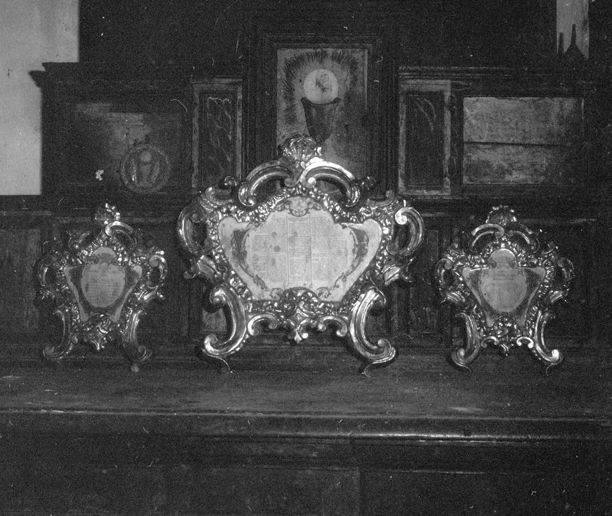 cartagloria, serie - bottega toscana (fine/inizio secc. XVII/ XVIII)