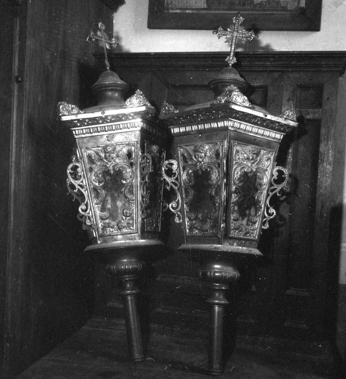 lanterna, serie - bottega toscana, ambito senese (fine/inizio secc. XVII/ XVIII)