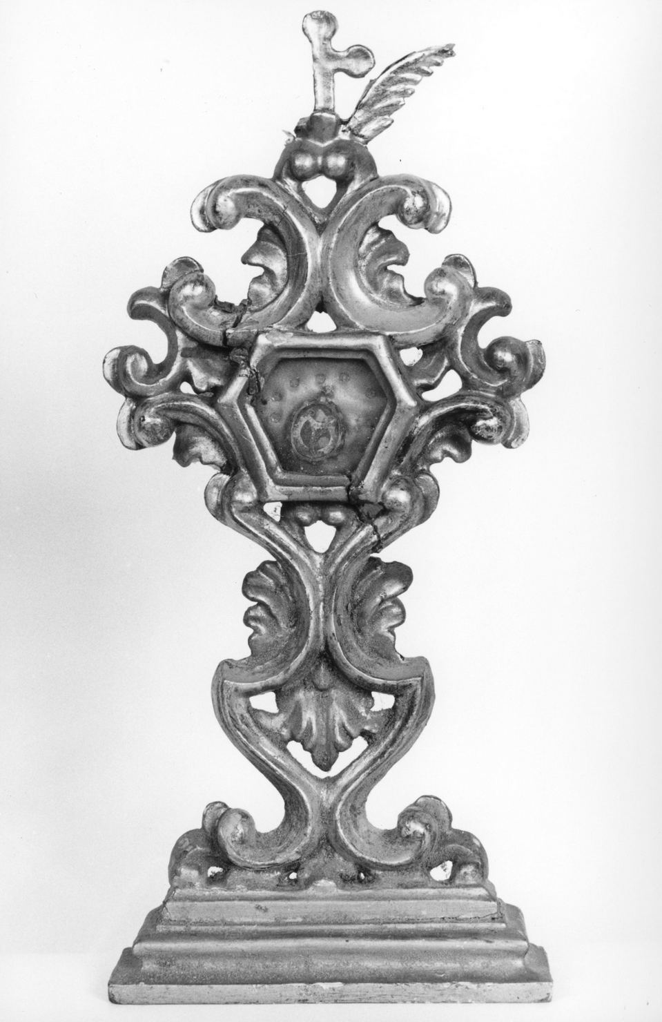 reliquiario - a ostensorio - bottega toscana (seconda metà sec. XVIII)