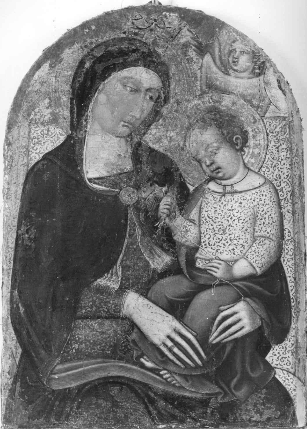 Madonna con Bambino (dipinto) di Luca di Tommè (terzo quarto sec. XIV)