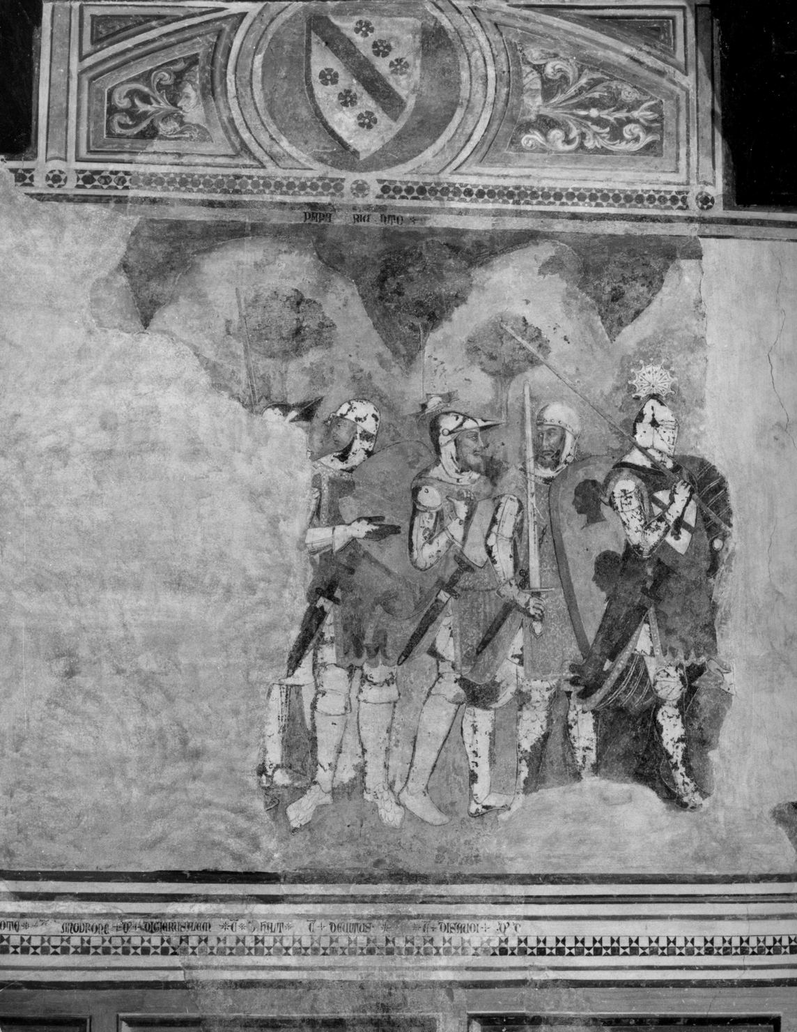 Amedeo III di Savoia tra duchi e conti (dipinto, ciclo) di Bartolo di Fredi (ultimo quarto sec. XIV)