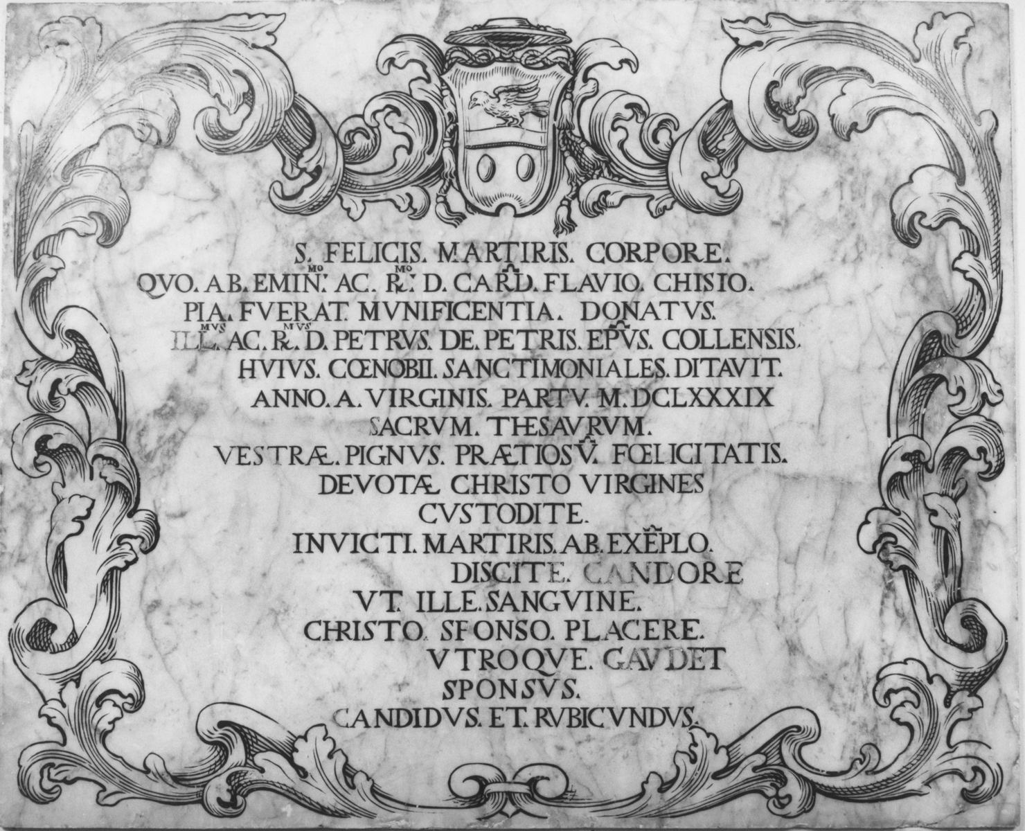 lapide documentaria - bottega toscana (sec. XVII)