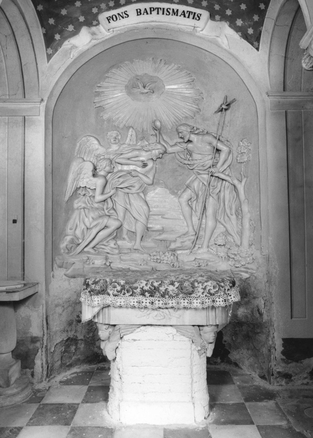 battesimo di Cristo (rilievo) - bottega toscana (secc. XIX/ XX)