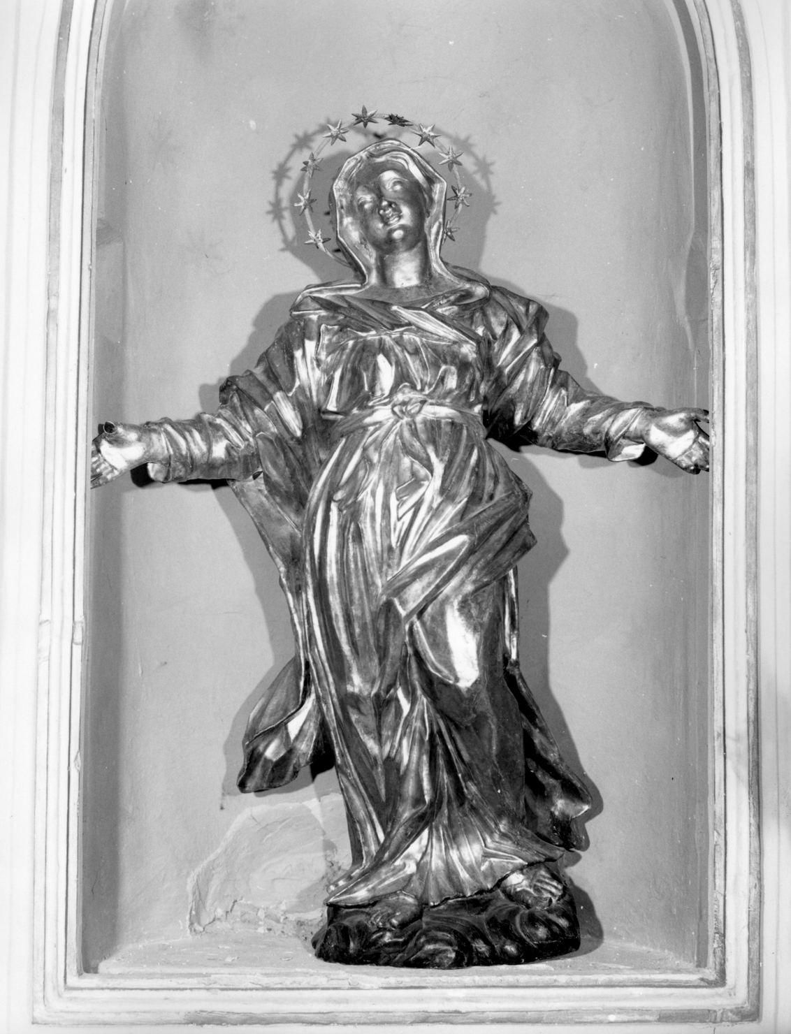 Madonna Assunta (statua, opera isolata) - ambito senese (fine/inizio secc. XVII/ XVIII)