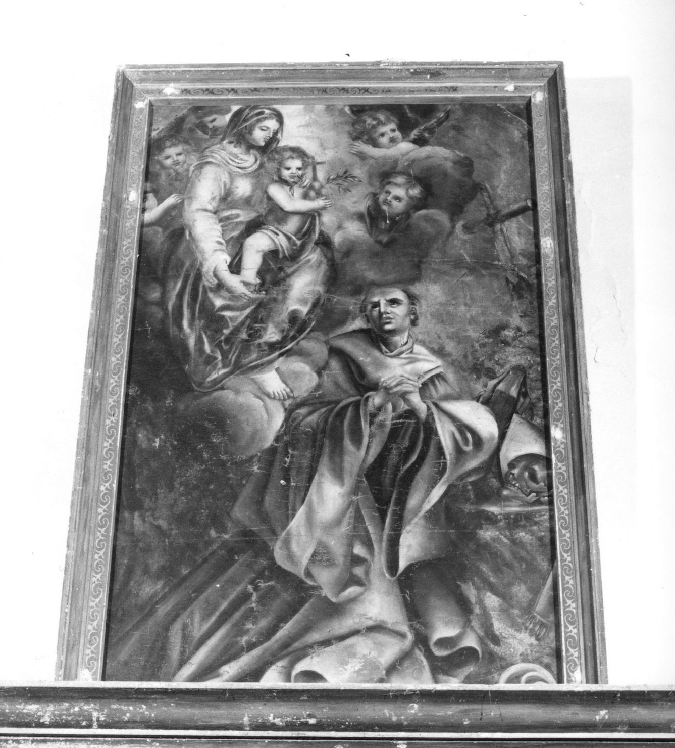 Madonna col Bambino e il beato Francesco Malavolti (dipinto, opera isolata) - ambito toscano (metà sec. XVIII)