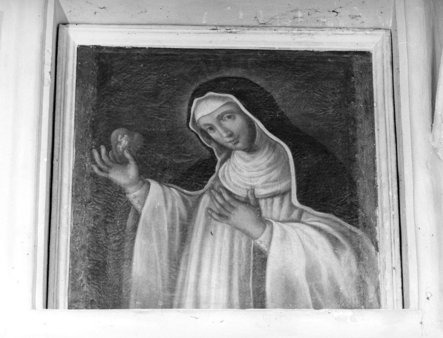 Santa Francesca Romana (dipinto, opera isolata) - ambito toscano (fine/inizio secc. XVII/ XVIII)