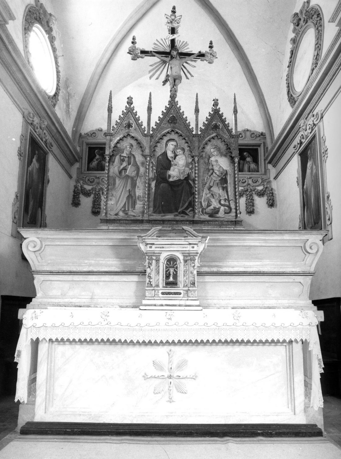 altare maggiore, opera isolata - manifattura toscana (sec. XIX)