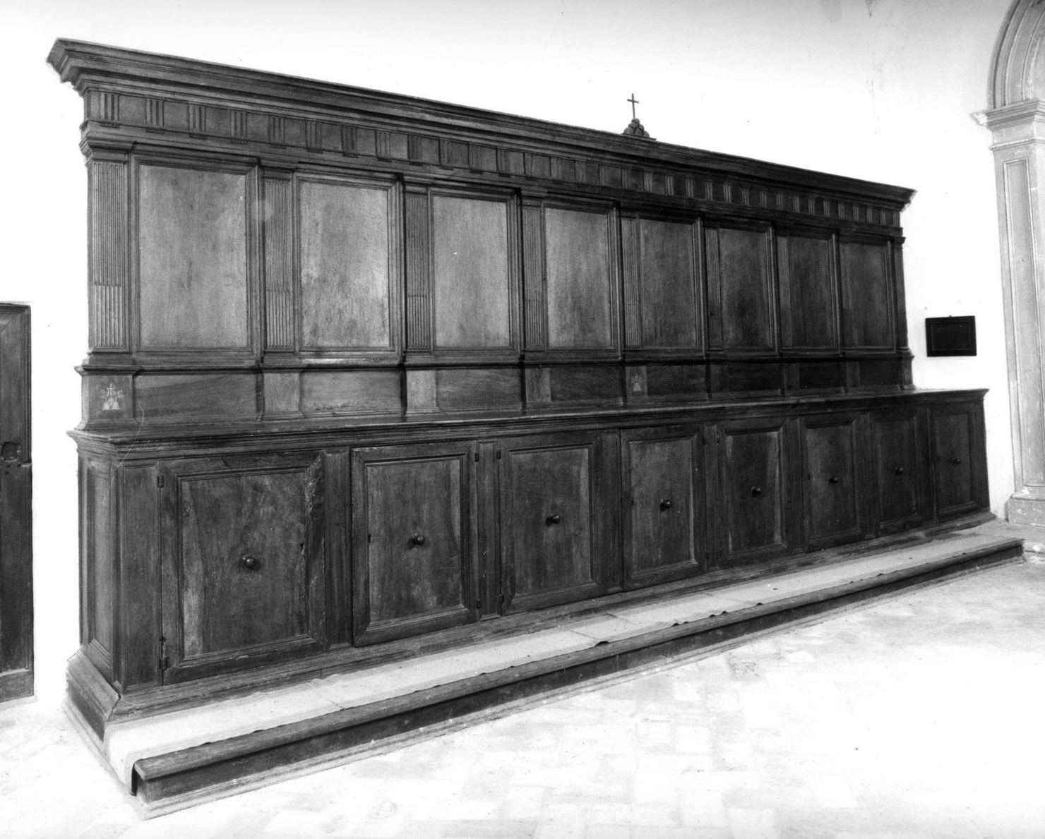 armadio da sacrestia, opera isolata - manifattura toscana (sec. XVI)