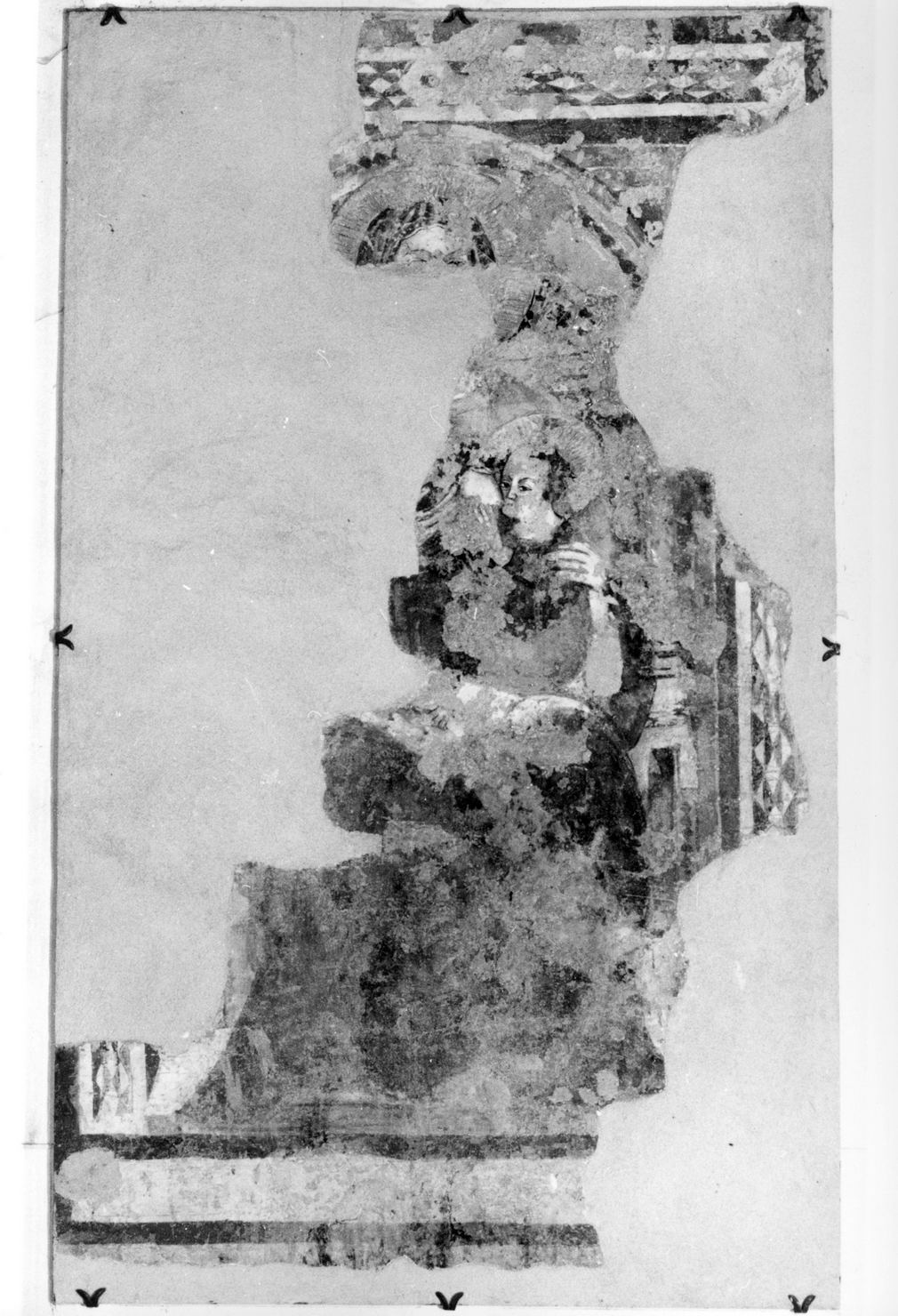 Madonna del latte, Madonna con Bambino (dipinto, frammento) - ambito umbro (prima metà sec. XIV)