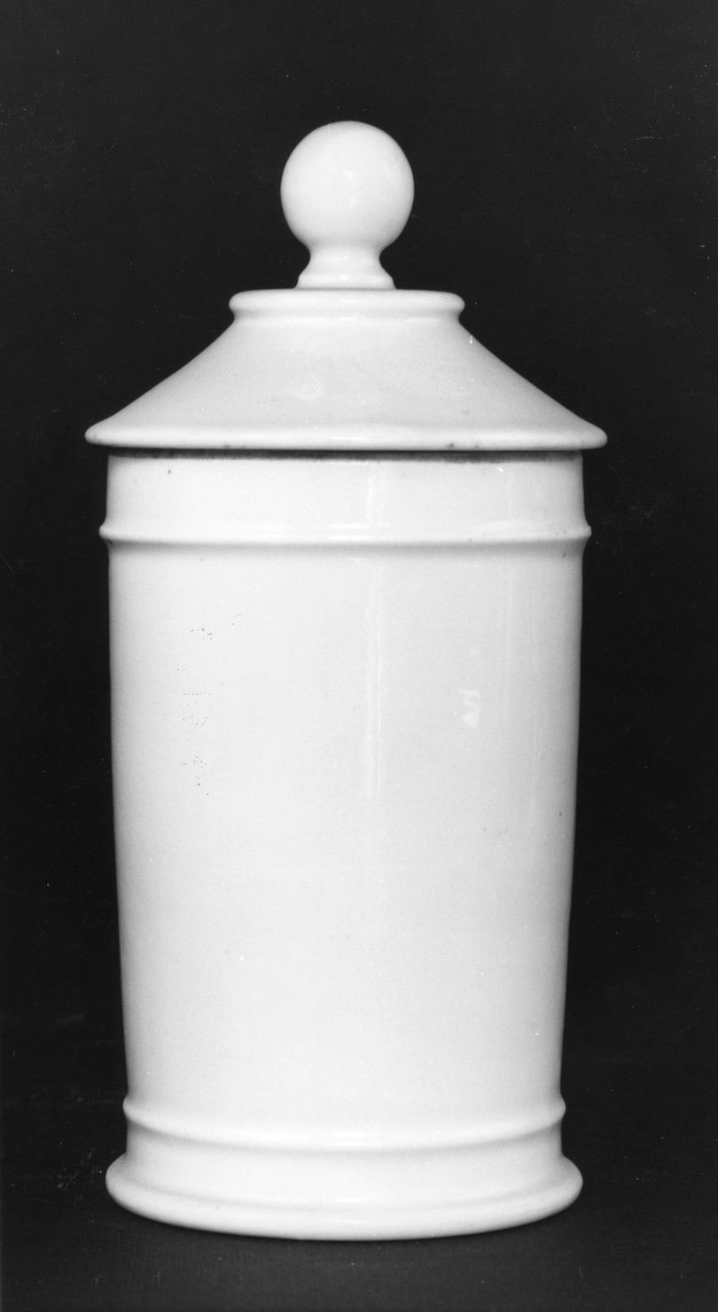 vaso da farmacia, serie - manifattura toscana (prima metà sec. XX)
