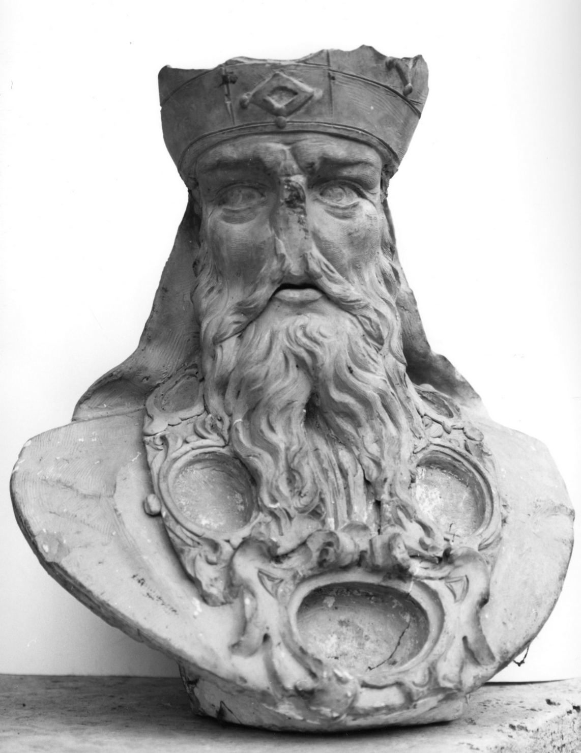 busto ritratto d'uomo (scultura) - ambito toscano (seconda metà sec. XVII)