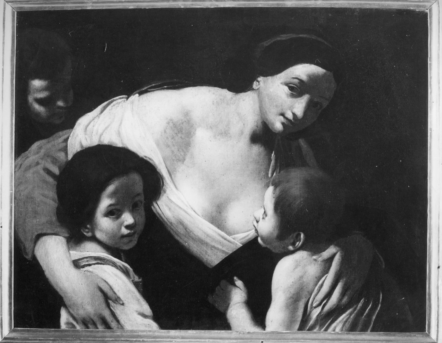 Carità (dipinto, opera isolata) - ambito napoletano (prima metà sec. XVII)