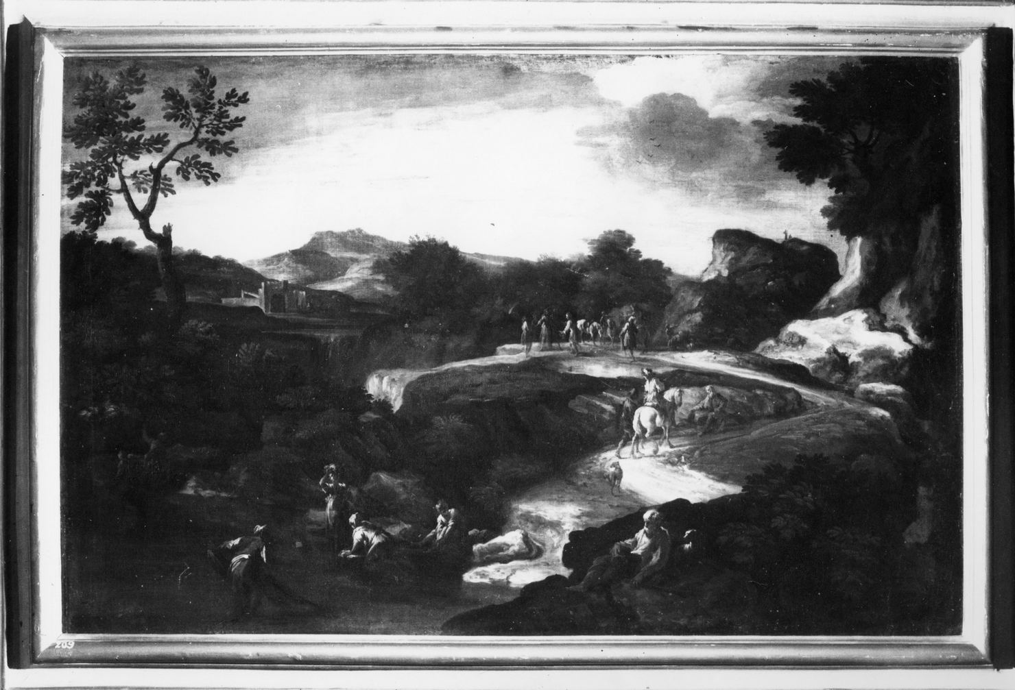paesaggio (dipinto) - ambito olandese (fine/inizio secc. XVII/ XVIII)