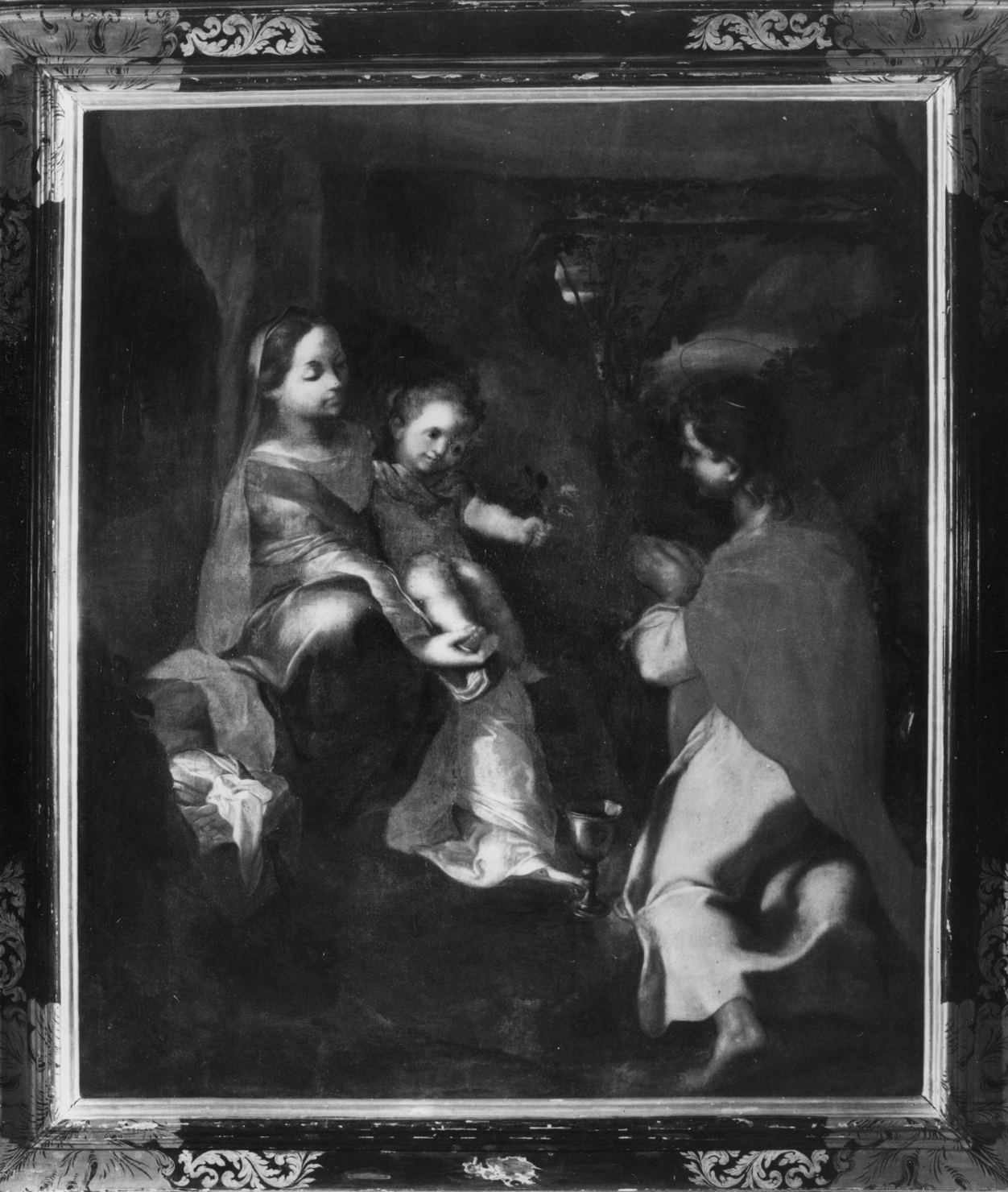 Madonna con Bambino e San Giovanni Eangelista (dipinto, opera isolata) di Fiori Federico detto Barocci (sec. XVII)