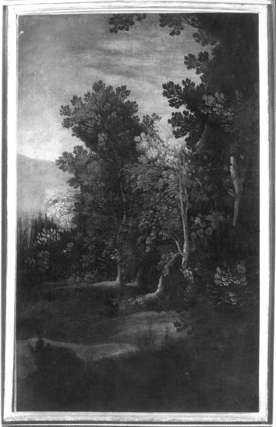 paesaggio (dipinto, elemento d'insieme) - ambito fiammingo (sec. XVII)