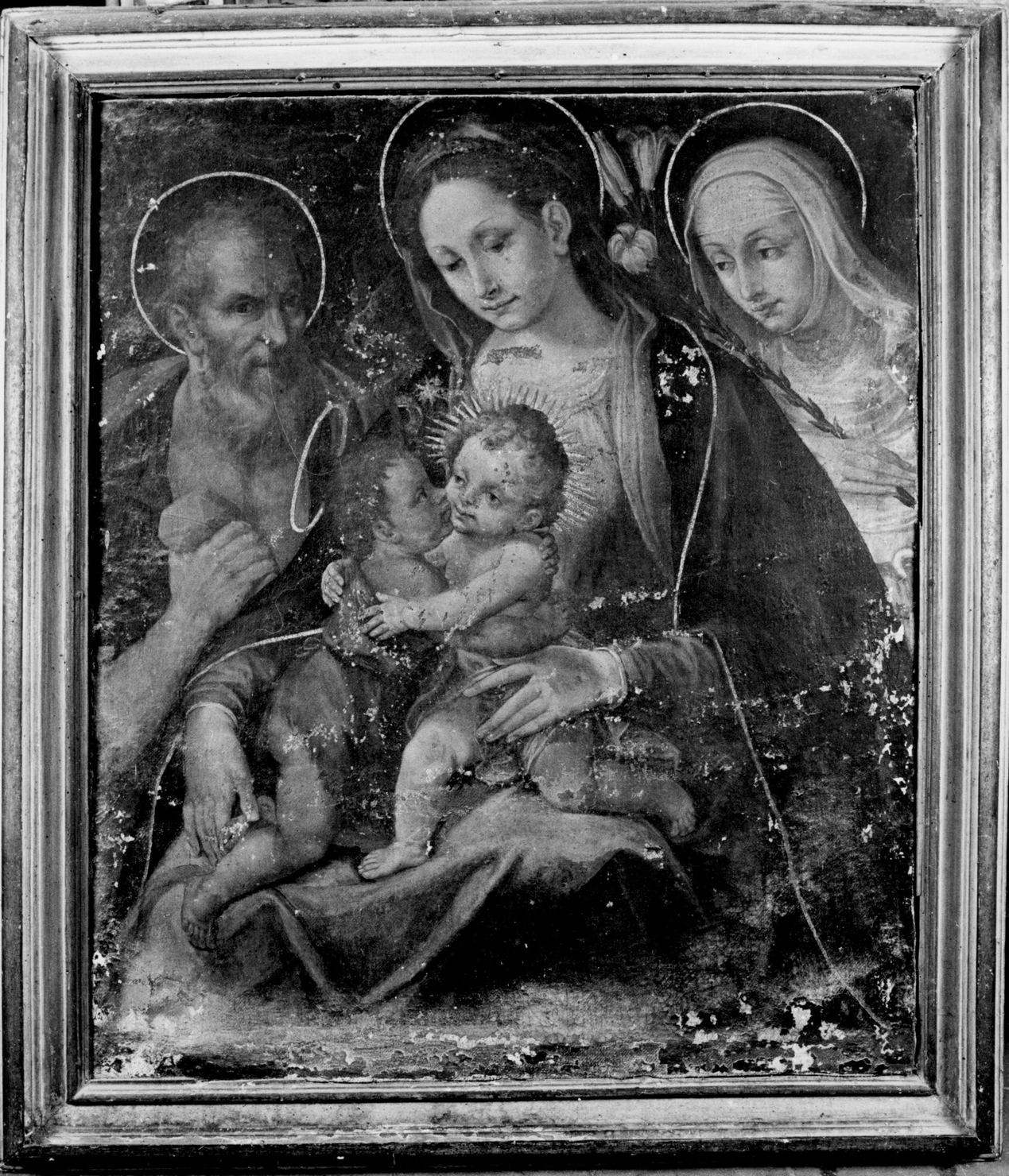Madonna con Bambino e Santi (dipinto, opera isolata) di Bartalini Francesco (primo quarto sec. XVII)