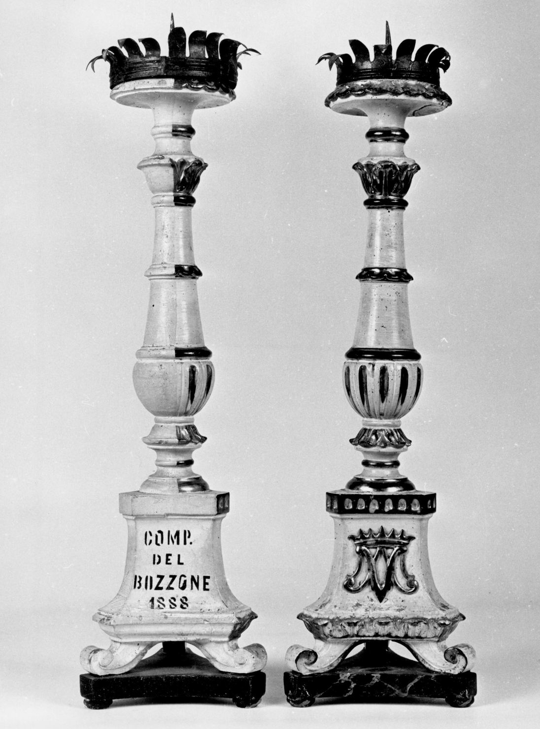 candeliere, serie - bottega toscana (sec. XIX)