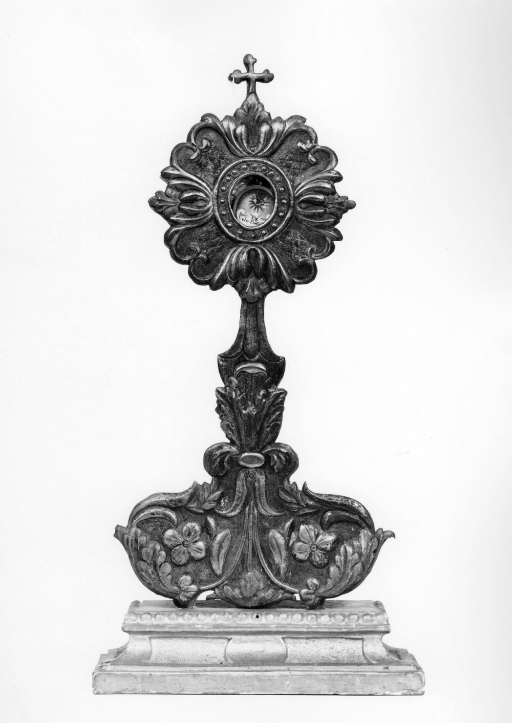 reliquiario - a ostensorio, opera isolata - bottega senese (sec. XIX)