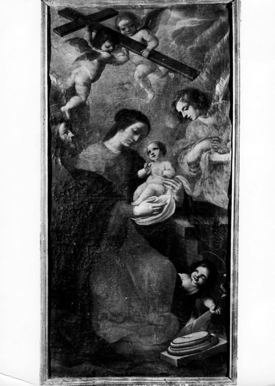 Sacra Famiglia con San Giovannino (dipinto) di Montorselli Dionisio (ultimo quarto sec. XVII)