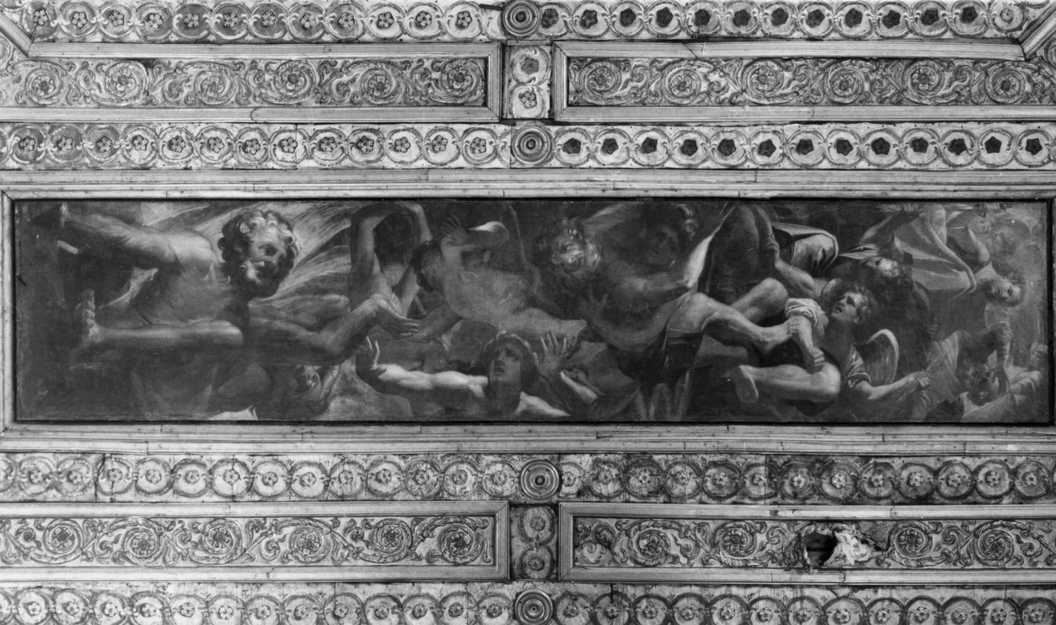 Dannati (dipinto, elemento d'insieme) di Vanni Raffaello (sec. XVII)