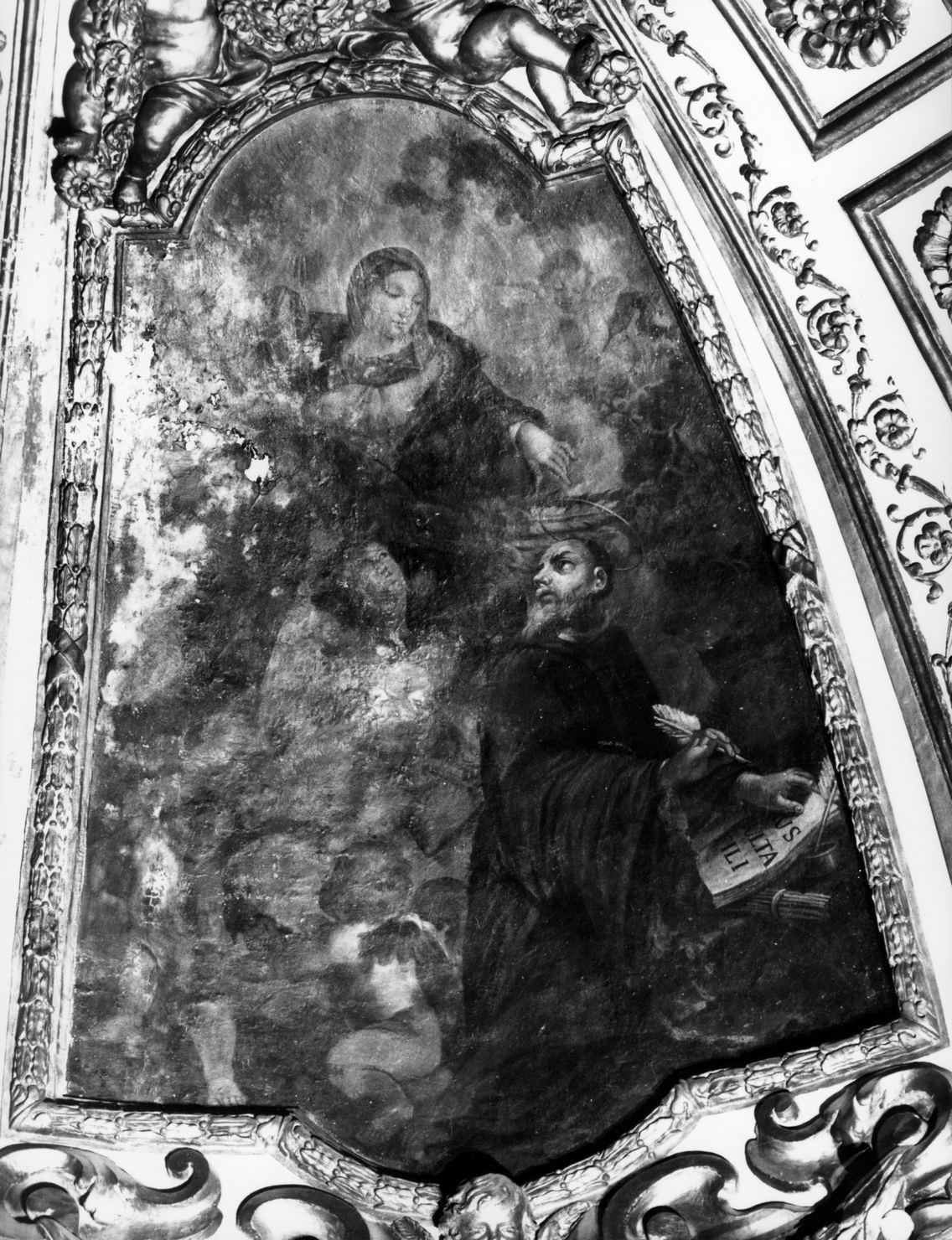 apparizione della Madonna (dipinto) di Mazzuoli Annibale (sec. XVIII)