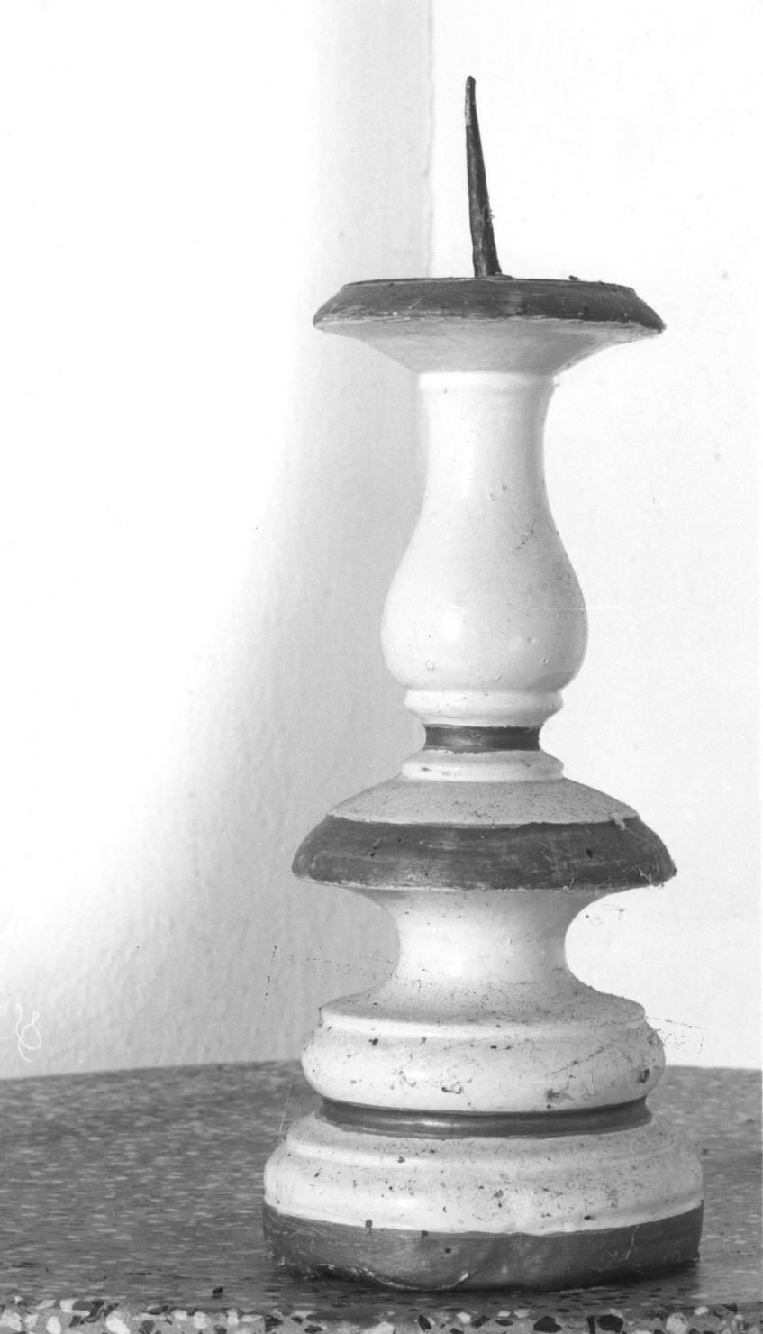 candeliere d'altare - bottega toscana (prima metà sec. XIX)