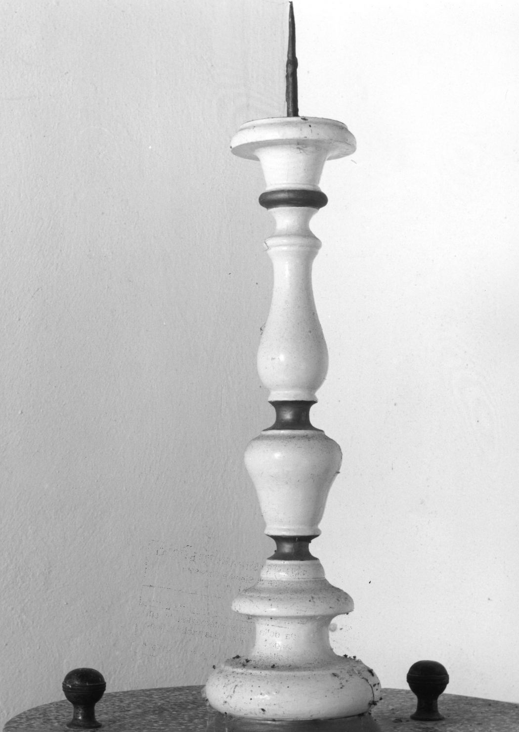 candeliere d'altare - bottega toscana (prima metà sec. XIX)