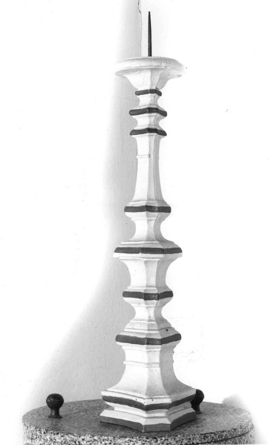 candeliere d'altare - bottega toscana (prima metà sec. XIX)